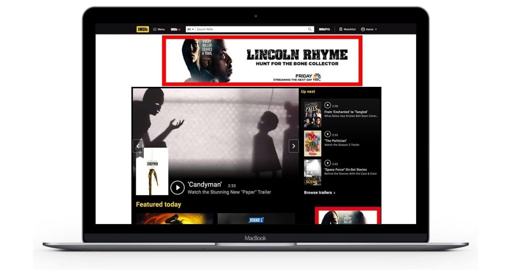 HPTO Advertising - Homepage Takeover Ads Examples