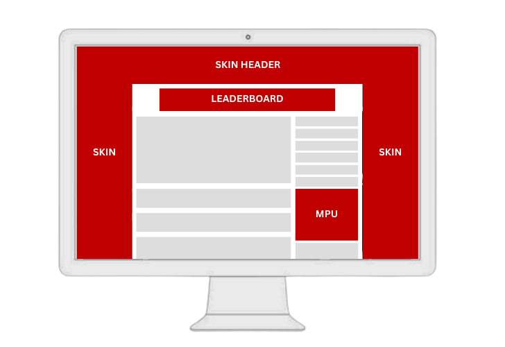 HPTO Advertising - Homepage Takeover Ads Examples