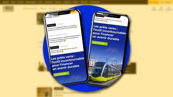 Mobile Interscroller ad example.